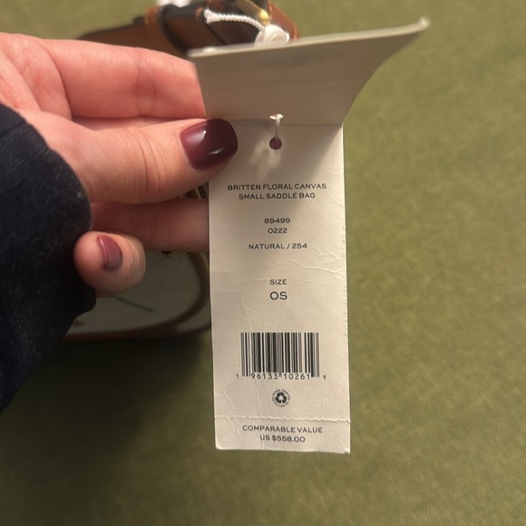 Tory Burch NWT Britton Floral Canvas Bag - Picture 12 of 15